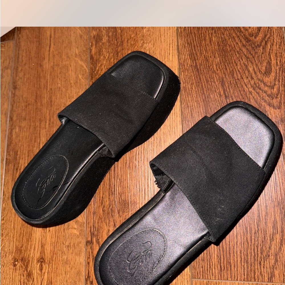 Iamgia Black platform Slide Sandals